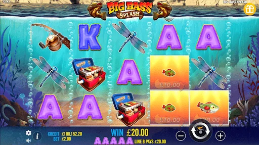 Gra w Big Bass Splash slot