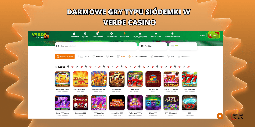 darmowe gry siodemki w verde casino