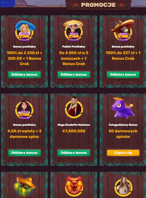 Mobile version 5Gringos casino