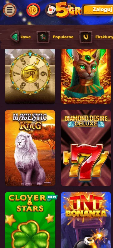 Mobile version 5Gringos casino sloty